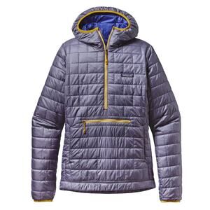 Women's Patagonia Nano Puff Bivy Pullover Hoody Jacket‎ Coat Purple Size XS